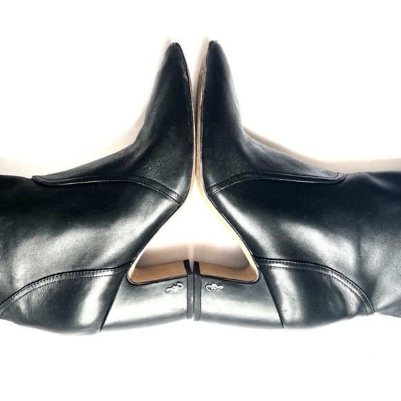 Sam Edelman Black boots Classic Hartley Mid Calf Dress Bootie Block Heel sz 9.5 - Picture 5 of 16